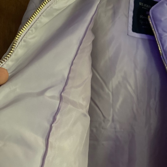 Was💲50! 💖US Polo Assn. lavender puffer jacket - Picture 5 of 16